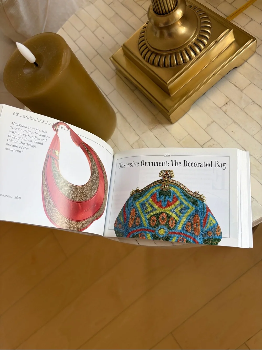 Coffee table book with fashion cover